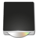 Disc Clean CD White Icon 128x128 png